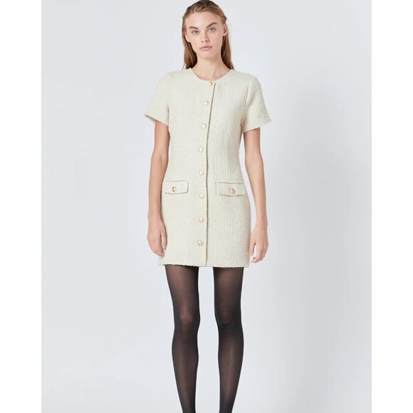 Endless Rose Cream Mini Dress - Picture 1 of 10